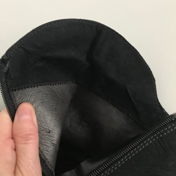 🆕 Black suede zipper ankle boots  - size 38 - NEW - Picture 8 of 11